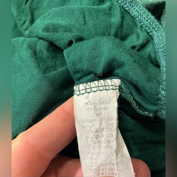 Nellie Mae Emerald Green Consequences Bodysuit, Size 2XL, Sleek Satin Holiday - Picture 8 of 8